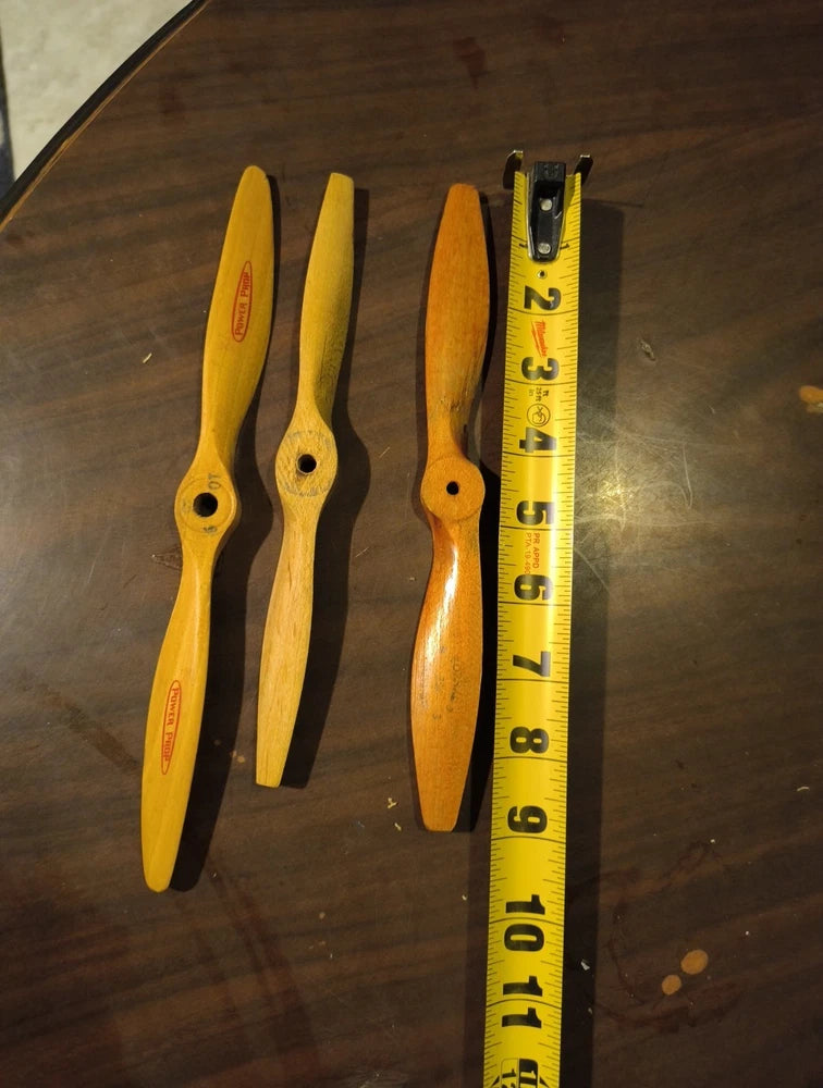 Top Flite 10x6 ~ 10" Long Wood Propeller For Model Airplanes (pair)