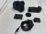 Panasonic Lumix  Body Only + Batt Grip + Batteries + Charger +  AC Power Adapter