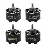 4x UAngel X3115 3115 900KV 1050KV 1200KV 6S Brushless Motor for 9