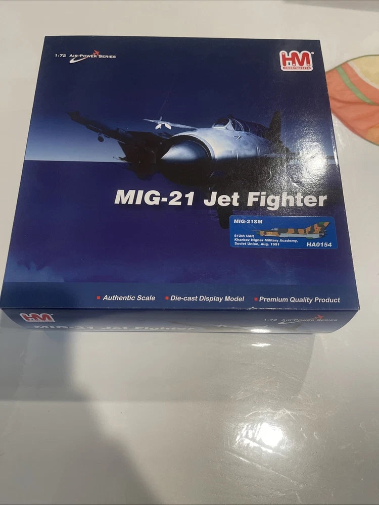 Hobby Master MIG - 21 Jet Fighter HA0154 1/72 Scale Diecast Model Airplane