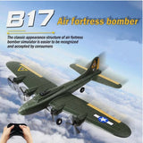 Green RC bomber plane toy with fixed wings and propellers