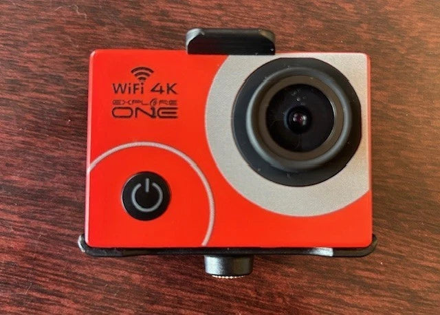Explore Scientific Explore One 4K Action Camera with Wi-Fi - Red - 32GB SD