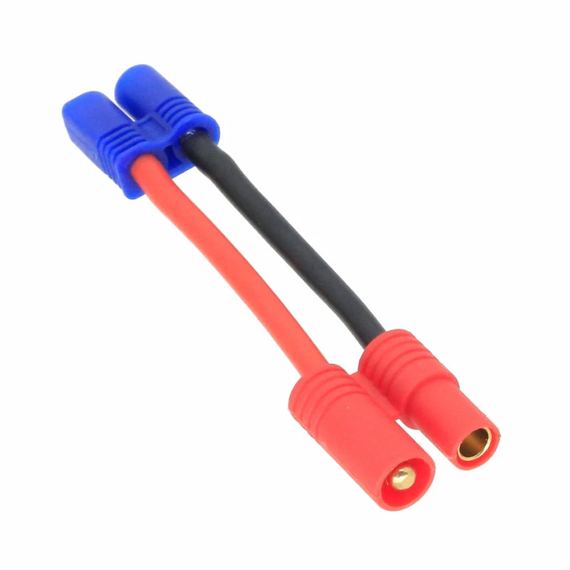 EC2 Male to HXT 3.5mm Male+/Female- cable 16AWG 5CM wire For Battery Toys FPV