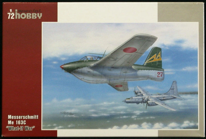 1/72 Messerschmitt Me-163C Rocket Fighter model kit in retail box with artwork