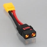 RC battery adapter cable with XT90-H male and QS8 female connectors