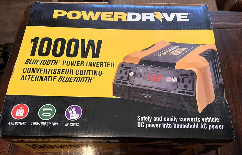 Powerdrive PD1000 1000W Power with Bluetooth Inverter