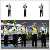 1/64 1/87 1/43 1/18 1/24 Traffic Police Man Scene Miniatures Figures For Cars