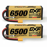 DXF 2PCS Performa Racing Graphene  Lipo 6500 15.2V 140C Battery GOLDEN XT90