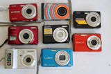 Job Lot of Digital Compact Cameras Spares or Repair, Nikon, Kodak, Pentax etc