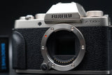 Fujifilm X-T100 Silver 24.2MP Mirrorless Digital Camera Body 10453