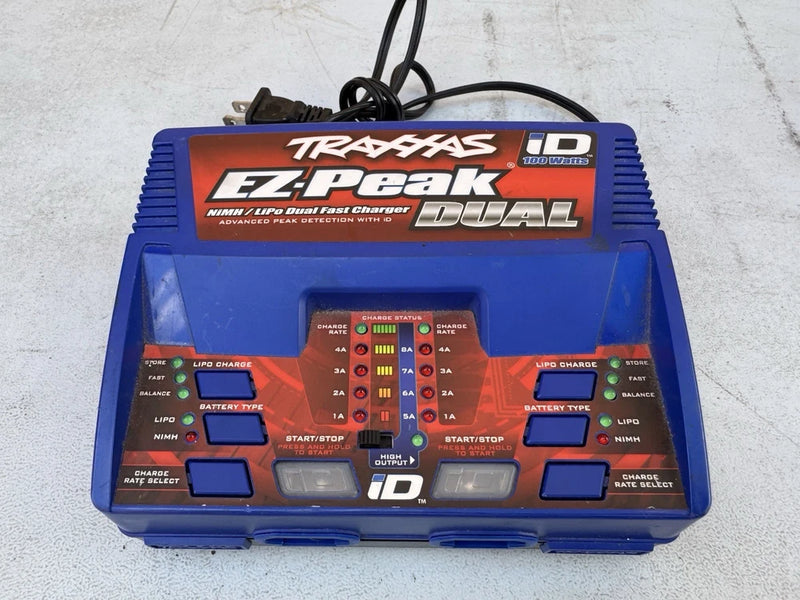 Traxxas EZ-Peak Dual MC-100D Blue 100W RC Multi-Chemistry Batteries Charger