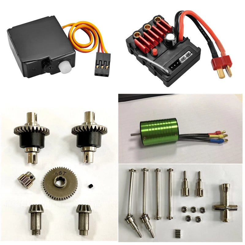 KingVal Motor Gear/Differential/Drive Shaft For JJRC Q117-A/ B/ C/ D PRO RC Car
