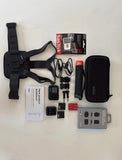 GoPro HERO10 Black | Barely Used | Handler, Chest Strap, 3 Batteries + 64GB Card