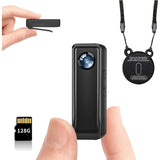 Lightweight 4K Body Camera with 128GB Storage - Ideal for Travel and Cycling