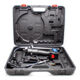Electric grease gun with LCD display in hard plastic carrying case