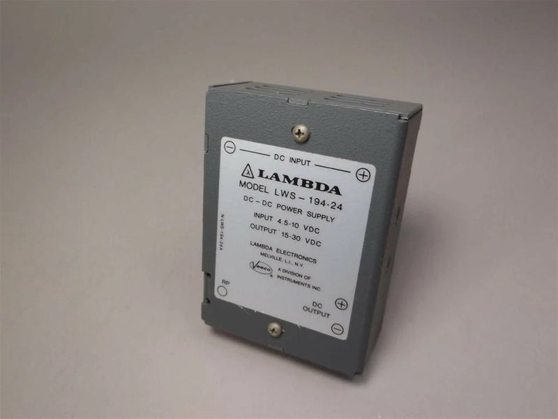 Lambda LWS-194-24 DC to DC Power Supply Input 4.5-10 VDC Output 15-30 VDC NOS