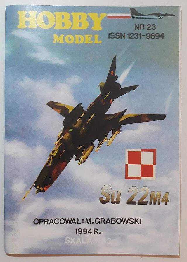 Hobby Model 23 plastic model kit box art, Su 22M4 fighter-bomber