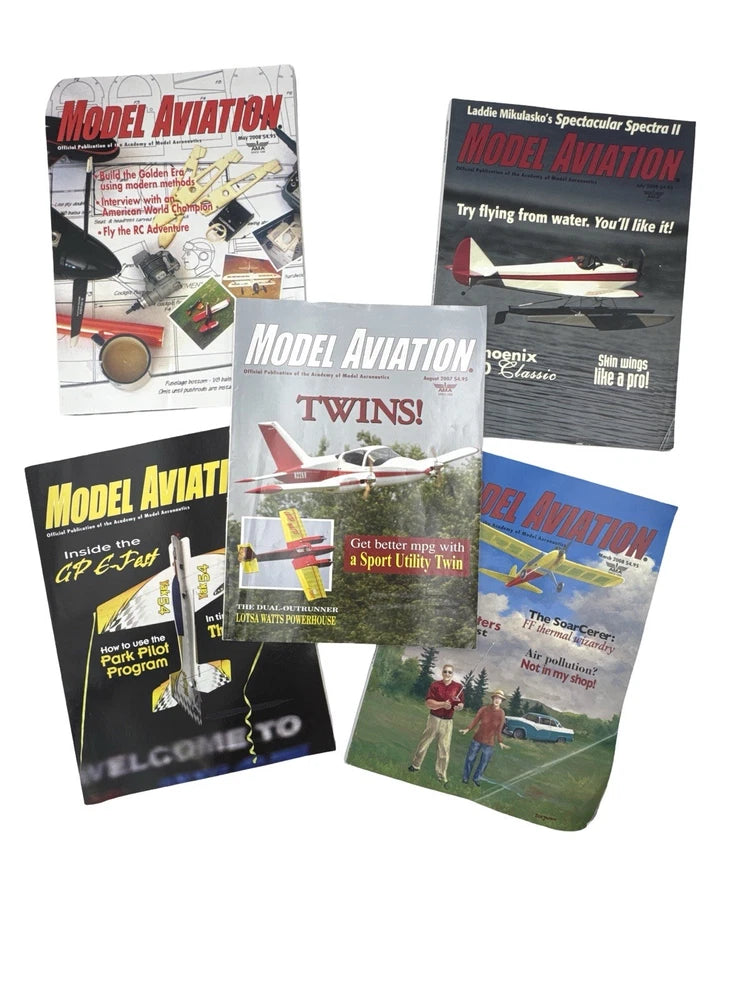 Model Aviation Magazine Lot 2007 2008 RC Plane AMA Hobby 5 Issues