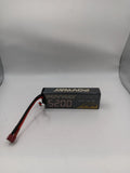 POVWAY 5200mAh 2S 7.4V LiPo battery pack with balance lead, black case