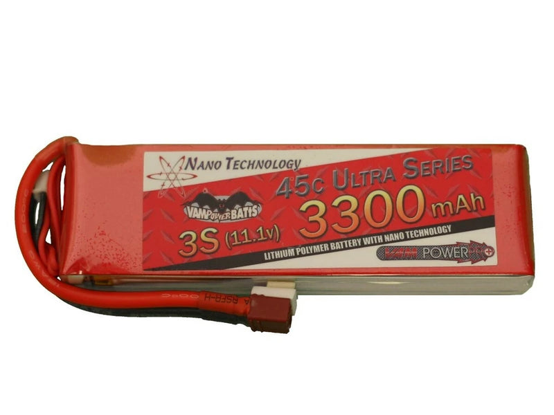 Vampowerpro Ultra Series 3300mAh 3S (11.1v) 45C Lipo Battery VP33003S45 NEW NIB Battery
