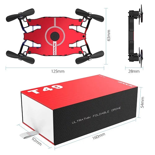 Mini Drone Quad. WIFI FPV 720P HD Camera Foldable G-sensor RC/Smart Phone F/Ship