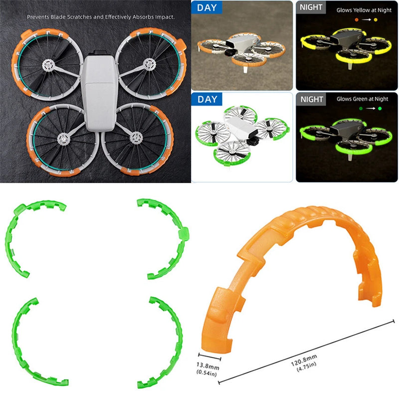 Propeller Bumper Ring For DJI FLIP Drone Glow-in-the-dark Propeller Guard Parts