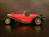 1932 BUGATTI TYPE 55 DIECAST MODEL CAR BURAGO BBURAGO ITALY 1980'S