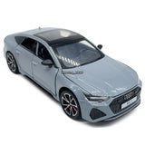 1/32 Scale Audi RS7 Toy Car Model Diecast Toy Vehicle Doors Open Pull Back Gray