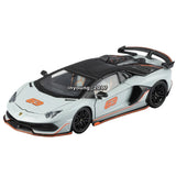 1:32 Lamborghini Aventador SVJ 63 Model Car Diecast Toy Cars All Doors Open Gray Battery