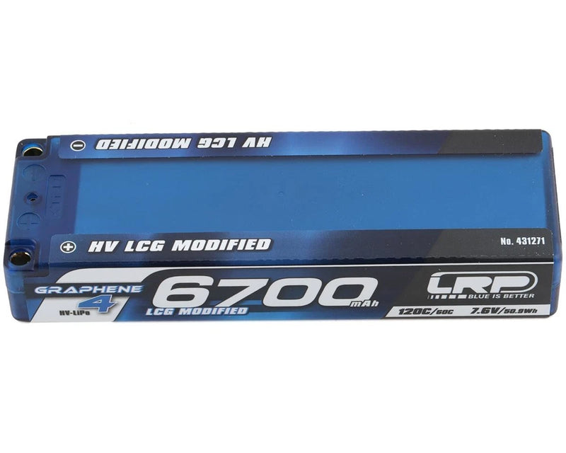LRP 2S 120C LCG Graphene-4 HV LiPo Battery (7.6V/6700mAh) [LRP431271] Battery