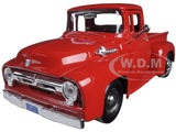 1956 FORD F-100 PICKUP TRUCK RED 1/24 DIECAST MODEL CAR BY MOTORMAX 73235