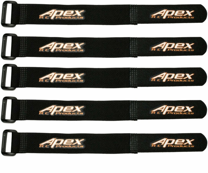 Apex RC Products 20mm X 200mm Lipo Battery / Camera Straps - 5 Pack #3050 Battery