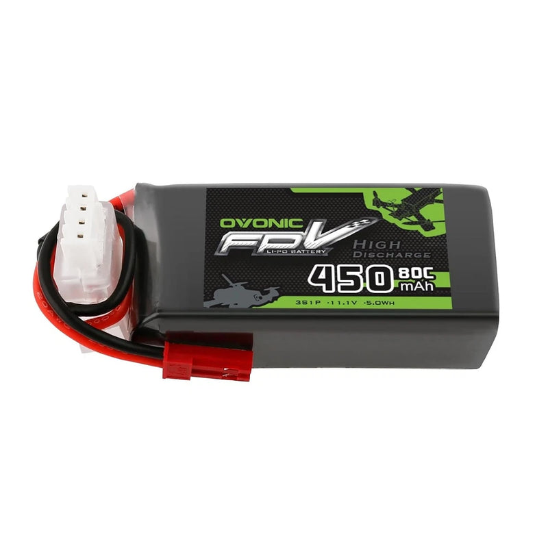 80C 450mAh 3S Lipo Battery 11.1V JST Plug OVONIC Lipo Battery Pack Battery
