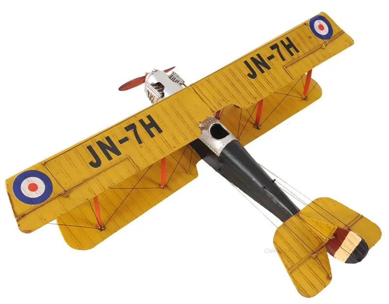 Curtis JN-7H Jenny Barnstormer Biplane Metal Model 19" Airplane Aircraft Decor