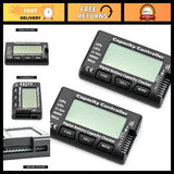 RC Battery Capacity Checker 2-7S LiPo Li-ion NiMH - Multi-Mode Voltage Display, Battery