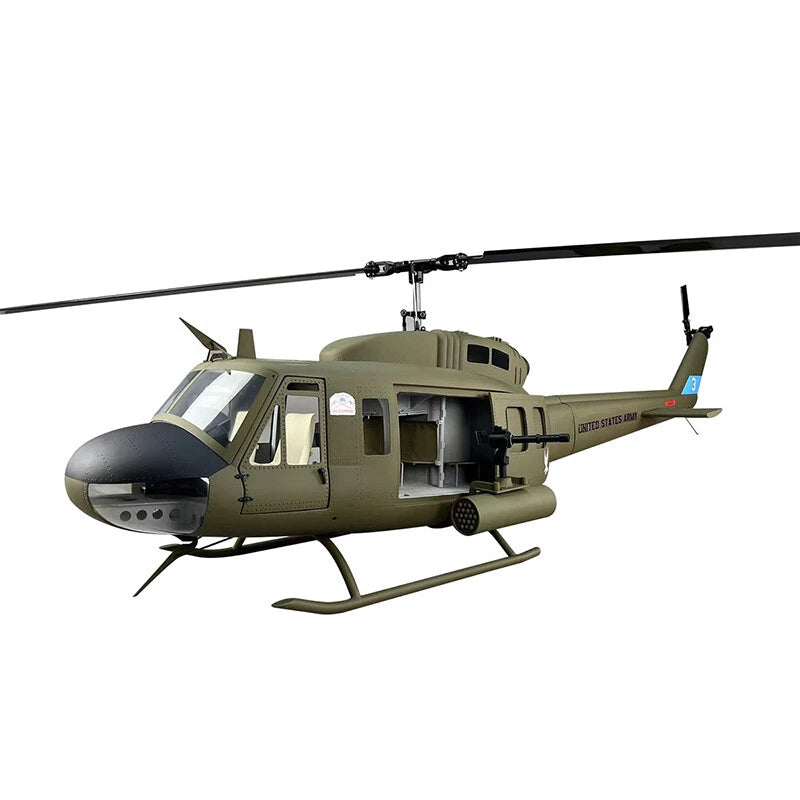 800 UH-1D Army ARF RC Helicopter Fuselage 800 Size UH1D SM2.0 Military KIT