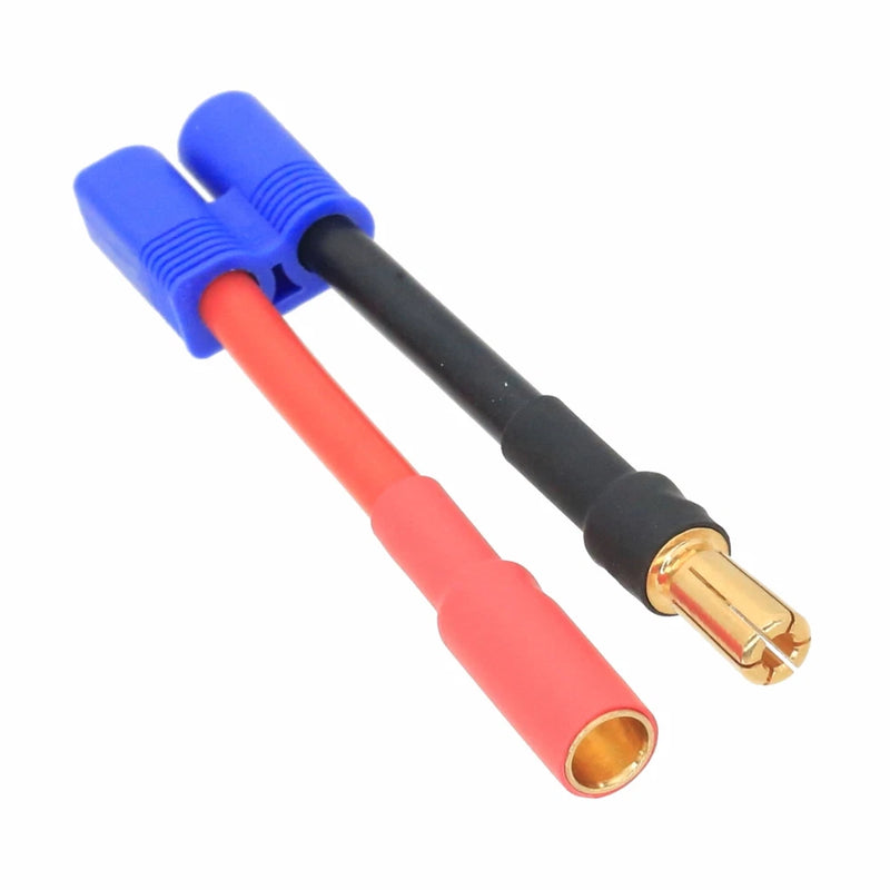 EC3 Male to HXT 5.5mm Male-/Female+ cable 12AWG 5CM wire For RC Battery Toy FPV