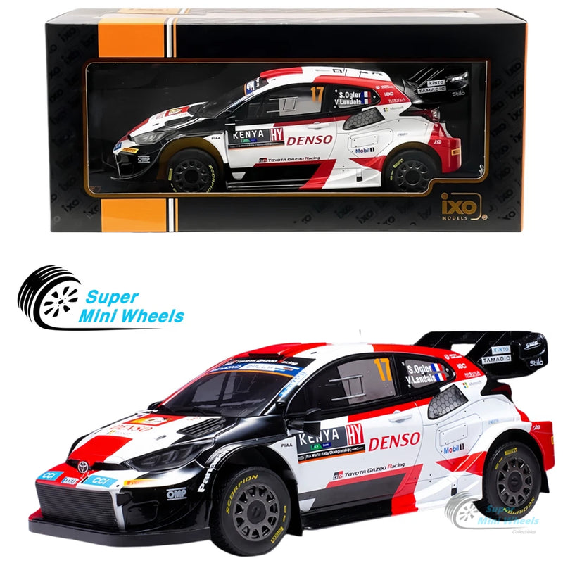 Ixo Models 1:18 Toyota GR Yaris Rally1 #17 S.Ogier Winner Safari Rally 2023