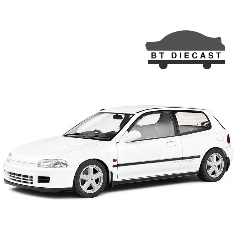 SOLIDO 1991 HONDA CIVIC EG6 1/18 DIECAST MODEL CAR FROST WHITE S1810401