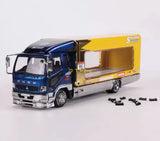 ZD GCD 1:64 Plating Blue  Fuso Fighter Truck Model Diecast Metal Car BN