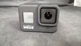 GOPRO HERO8 action camera, dark gray body with front lens and display