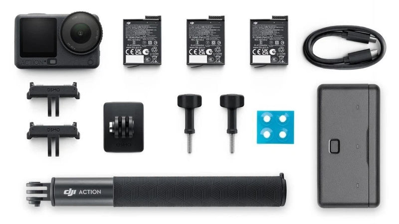 DJI Osmo Action 6 Adventure Combo 8K Action Camera 3-Battery Kit Unlocked