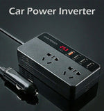 Applicable To 12V Car Inverter Unit Converter 4USB 220V Display Voltage ct