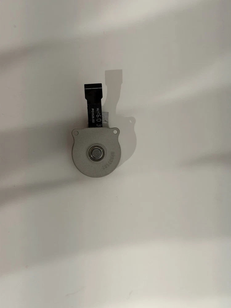 Gimbal pitch motor repair part with circular metal mount and ribbon cable