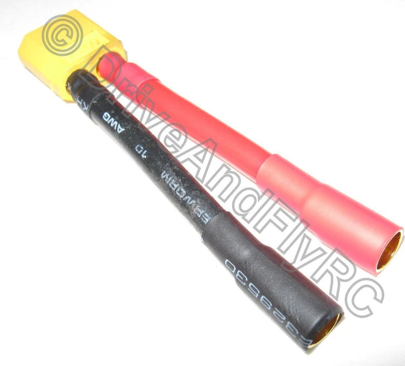 FEMALE CASTLE CREATIONS 6.5MM TO MALE XT60 XT-60 BATTERY ESC ADAPTER CONNECTOR Battery