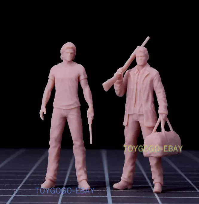 1/64 1/43  figure Supernatural Sam  Dean fit 1:64 car street unpaint white model