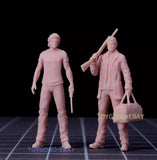 1/64 1/43  figure Supernatural Sam  Dean fit 1:64 car street unpaint white model