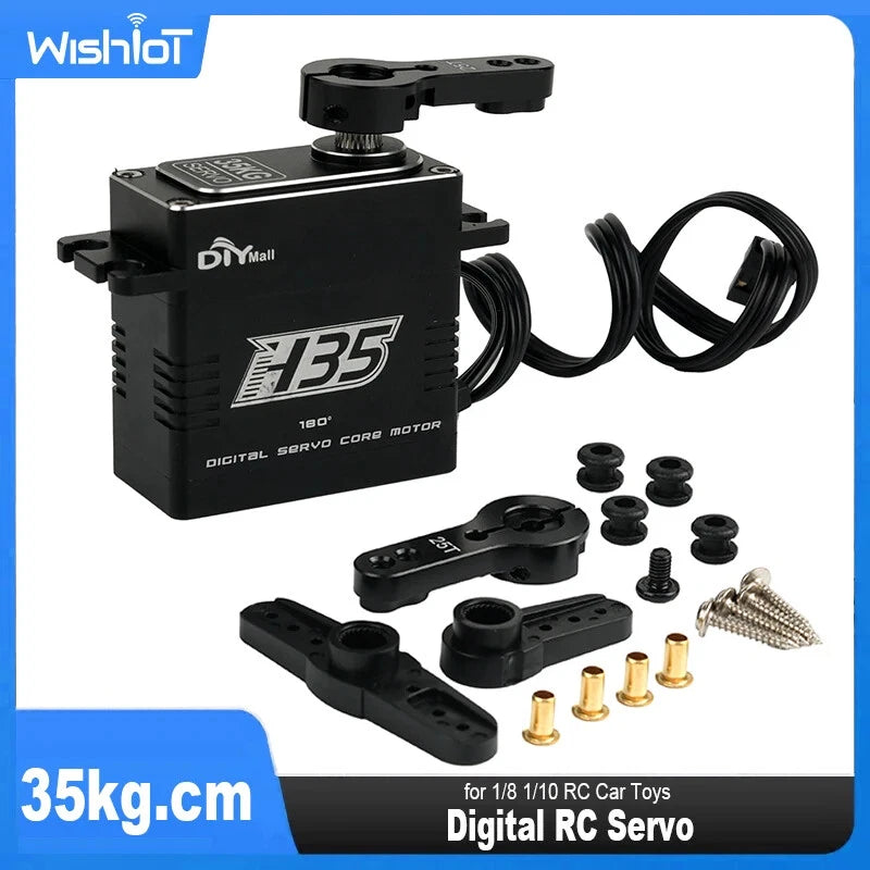 35kg Digital Servo 8.4V  Motor Metal Gear RC Servo for 1/8 1/10 RC Car Hobbies