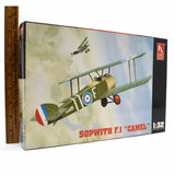 HOBBY CRAFT 1:32 Sopwith F.1 Camel airplane model kit box, open box style