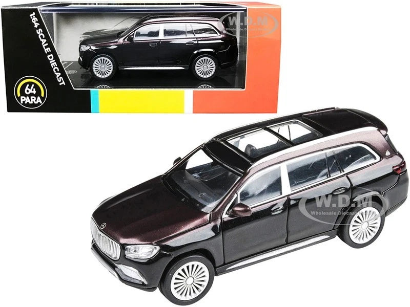 MERCEDES-MAYBACH GLS 600 RED & BLACK 1/64 DIECAST MODEL BY PARAGON PA-55304